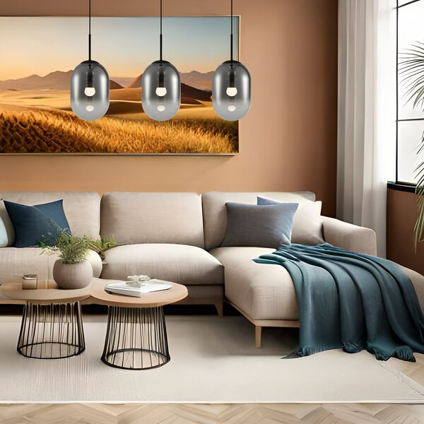 ALIAS BLACK viseća lampa 3xE14