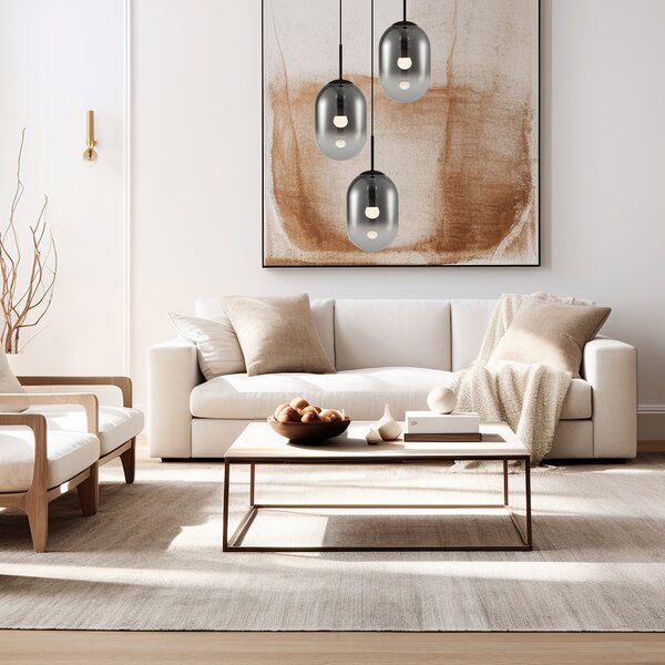 ALIAS BLACK viseća lampa 3xE14 krug