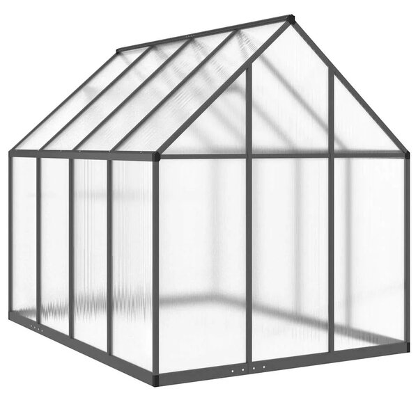 Staklenik s okvirom antracit 224 x 169 x 195 cm aluminijski - Antracit 224 x 169 x 195 cm 1 Antracit