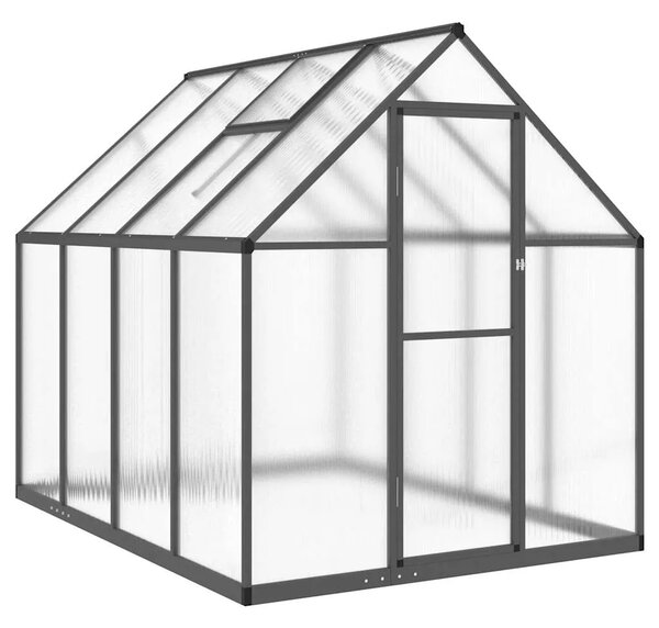 Staklenik s okvirom antracit 224 x 169 x 195 cm aluminijski - Antracit 224 x 169 x 195 cm 1 Antracit