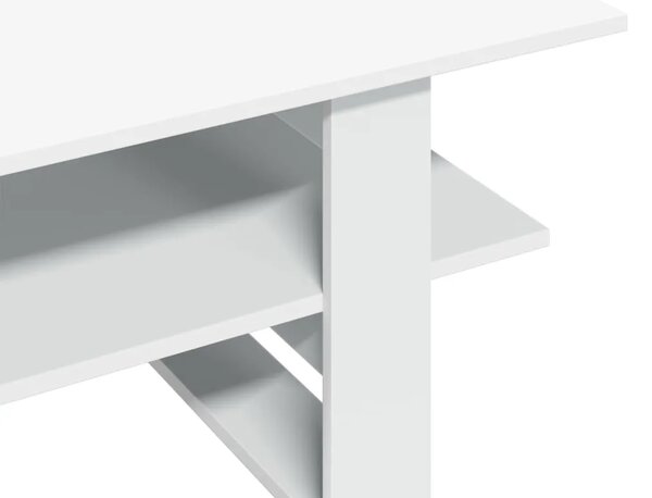 Stolić za kavu bijeli 102 x 55 x 42 cm od konstruiranog drva - Bijela 1 Bijela