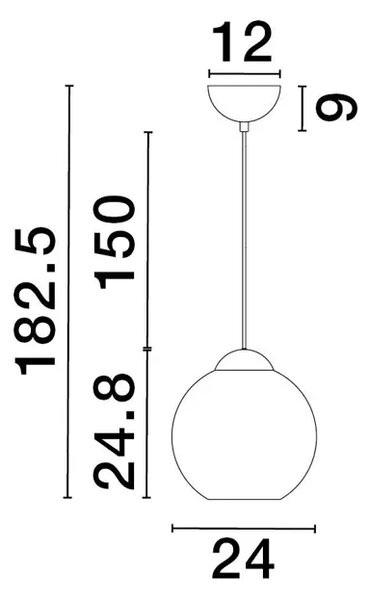 MIDORI VISILICA E27 /IP20/ZLATNA NL9009240
