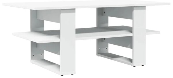 Stolić za kavu bijeli 102 x 55 x 42 cm od konstruiranog drva - Bijela 1 Bijela