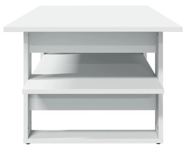 Stolić za kavu bijeli 102 x 55 x 42 cm od konstruiranog drva - Bijela 1 Bijela
