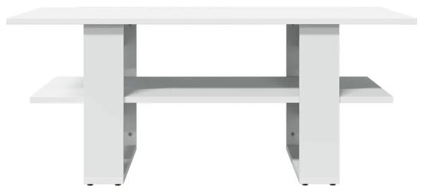 Stolić za kavu bijeli 102 x 55 x 42 cm od konstruiranog drva - Bijela 1 Bijela