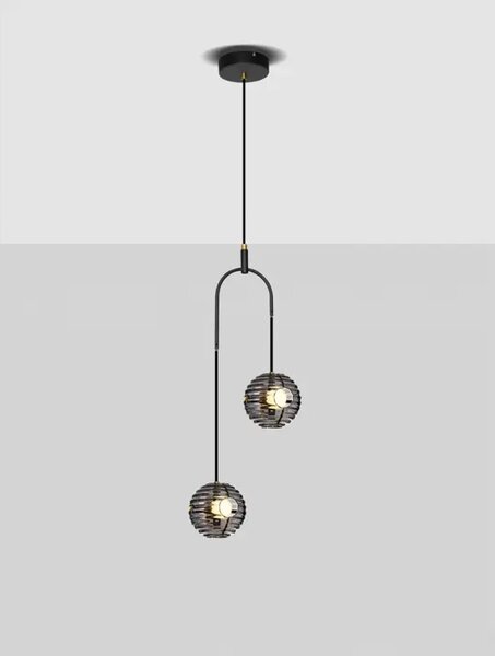 LAS VISILICA LED/3000K/20W/2527Lm/CRNA & ZLATNA & SIVA NL9009138