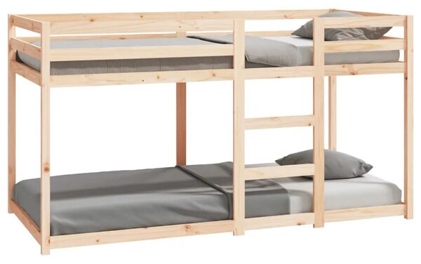 Krevet na kat 90 x 200 cm od masivne borovine - Prirodna 90 x 200 cm Prirodna 90 x 200 cm
