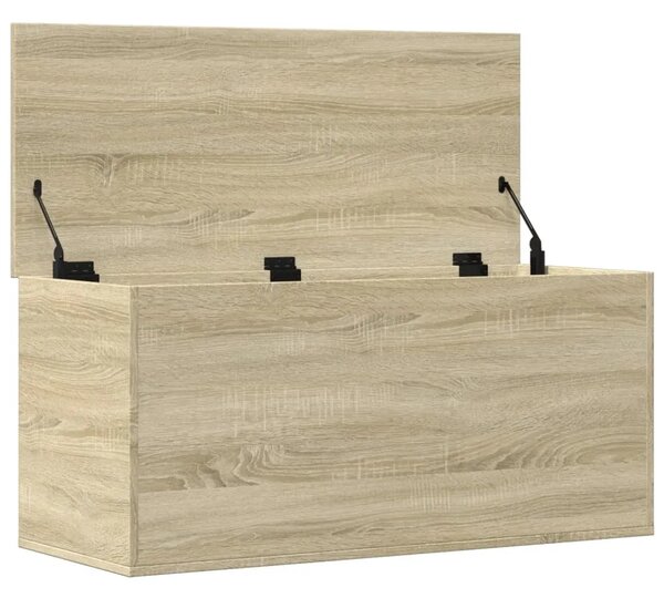 Kutija za pohranu boja hrasta 100x42x46cm od konstruiranog drva - sonoma hrast 100 x 42 x 46 cm 1 Sonoma hrast