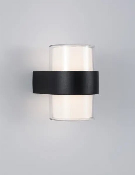 DARF VANJSKA ZIDNA SVJETILJKA LED 2x5W/3000K/840lm/IP54/CRNA NL9925666