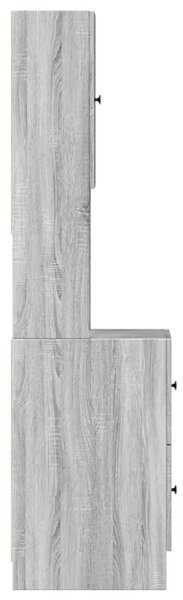 Kuhinjski ormarić boja hrasta 35x50x180 cm drveni - Sivi hrast sonoma 1 35 cm 1