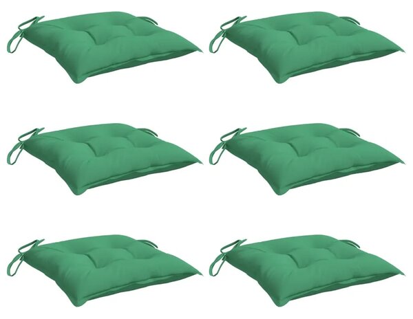 Jastuci za palete 6 kom zeleni 50 x 50 x 7 cm od tkanine Oxford - Zelena 50 x 50 x 7 cm 6 Zelena