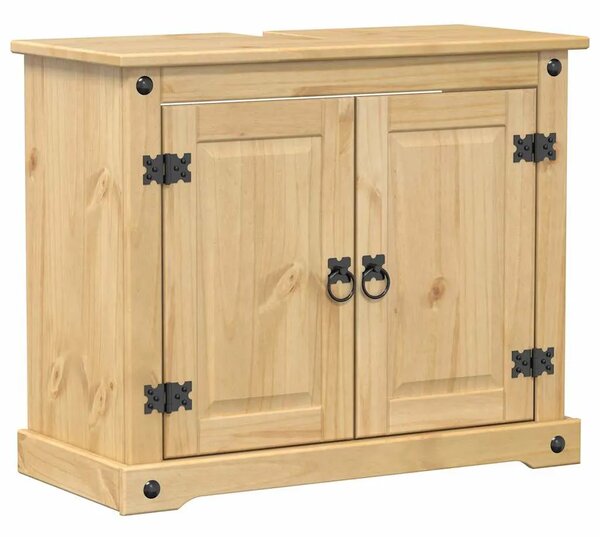 Kupaonski ormarić za Lavabo - Umivaonik Corona 73x33x60 cm od borovine - Medeni vosak 1 Medeni vosak