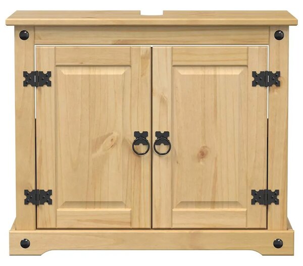 Kupaonski ormarić za Lavabo - Umivaonik Corona 73x33x60 cm od borovine - Medeni vosak 1 Medeni vosak