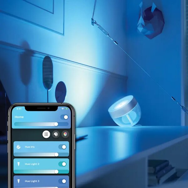 IRIS PHILIPS HUE prijenosna LED svjetiljka GEN4 srebrna 8719514411524