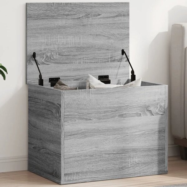 Kutija za pohranu boja hrasta 60x42x46 cm od konstruiranog drva - Sivi hrast sonoma 60 x 42 x 46 cm 1 Sivi hrast sonoma