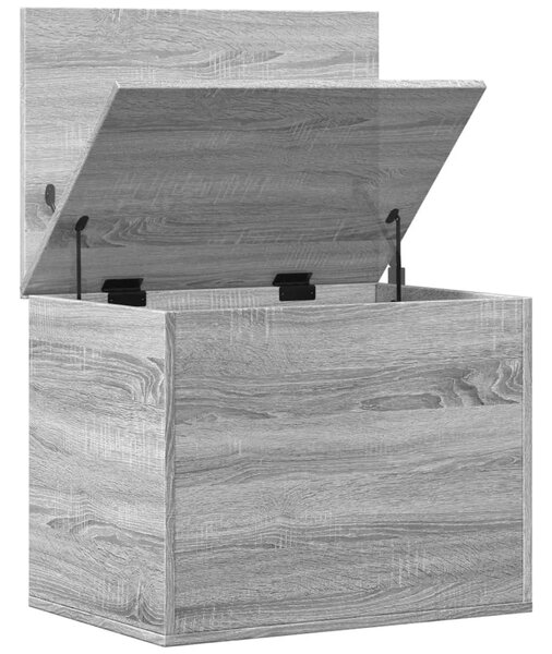 Kutija za pohranu boja hrasta 60x42x46 cm od konstruiranog drva - Sivi hrast sonoma 60 x 42 x 46 cm 1 Sivi hrast sonoma