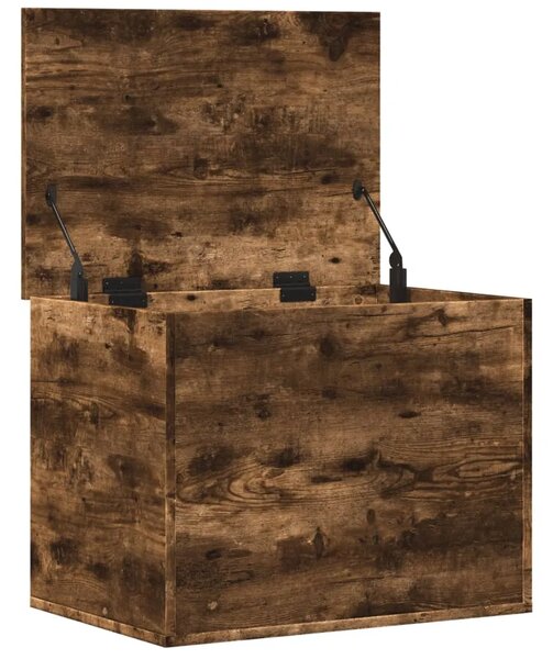 Kutija za pohranu boja hrasta 60x42x46 cm konstruirano drvo - Dimljeni hrast 60 x 42 x 46 cm 1 Dimljeni hrast