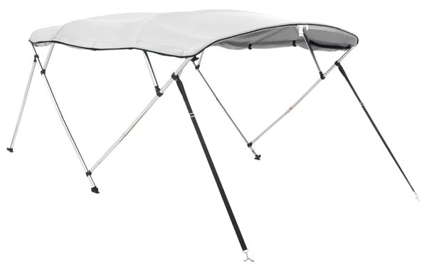 Tenda bimini s 4 luka i bočnim stijenkama 243x(200-213)x137 cm - Bijela 243 x (200-213) x 137 cm 1 bez mrežice