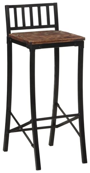 Barske stolice 2 kom od masivnog obnovljenog drva - 2 solid wood reclaimed 2 solid wood reclaimed