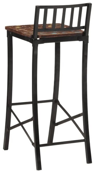 Barske stolice 2 kom od masivnog obnovljenog drva - 2 solid wood reclaimed 2 solid wood reclaimed