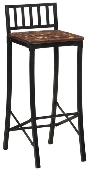 Barske stolice 2 kom od masivnog obnovljenog drva - 2 solid wood reclaimed 2 solid wood reclaimed