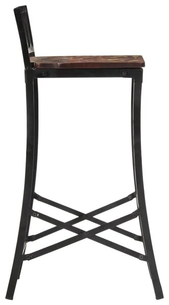 Barske stolice 2 kom od masivnog obnovljenog drva - 2 solid wood reclaimed 2 solid wood reclaimed