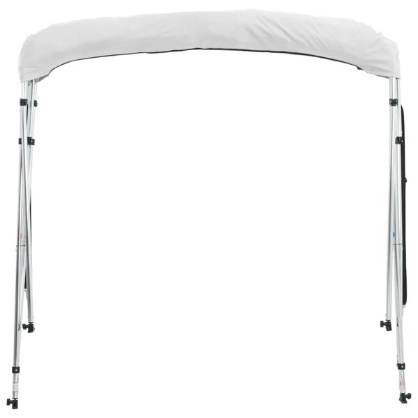 Tenda bimini s 4 luka i bočnim stijenkama 243x(200-213)x137 cm - Bijela 243 x (200-213) x 137 cm 1 bez mrežice