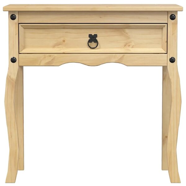 Konzolni stol Corona 73 x 35 x 73 cm od masivne borovine - Smeđa 1 Smeđa