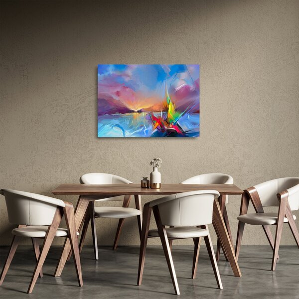 Staklena slika - Zalazak sunca (70x50 cm)