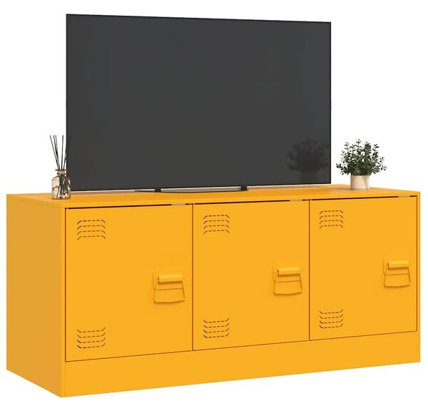 TV ormarić boja senfa 99 x 39 x 44 cm čelični - žuta boja senfa 1 Žuta boja senfa