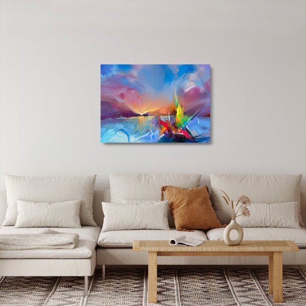 Staklena slika - Zalazak sunca (70x50 cm)