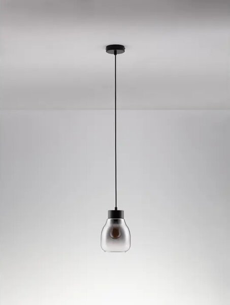BLACU VISILICA E27/12W/CRNA & SIVA NL9009270