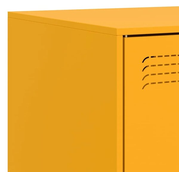 TV ormarić boja senfa 99 x 39 x 44 cm čelični - žuta boja senfa 1 Žuta boja senfa