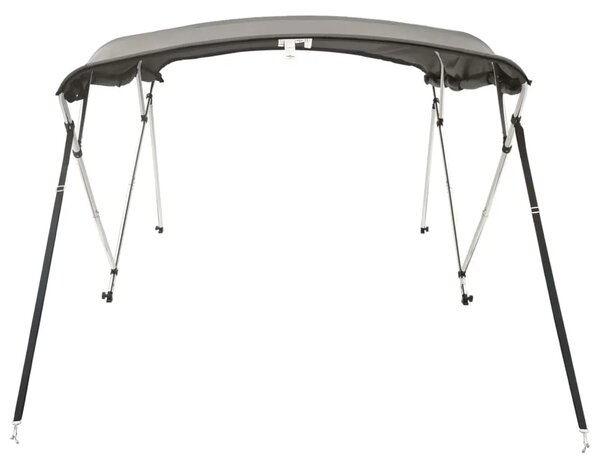 Tenda bimini s 4 luka i bočnim stijenkama 243x(170-182)x137 cm - antracit siva 243 x (170-182) x 137 cm 1 bez mrežice