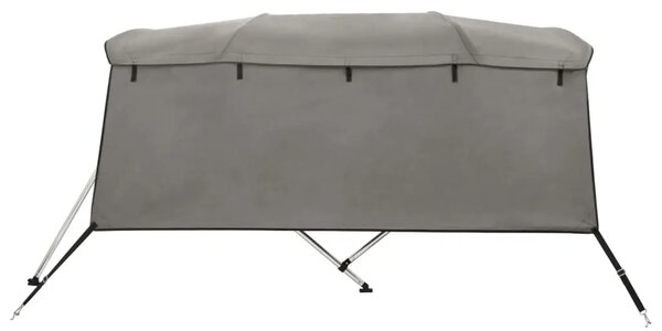 Tenda bimini s 4 luka i bočnim stijenkama 243x(170-182)x137 cm - antracit siva 243 x (170-182) x 137 cm 1 bez mrežice