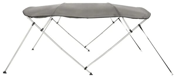 Tenda bimini s 4 luka i bočnim stijenkama 243x(170-182)x137 cm - antracit siva 243 x (170-182) x 137 cm 1 bez mrežice