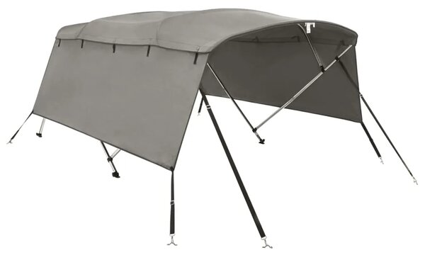 Tenda bimini s 4 luka i bočnim stijenkama 243x(170-182)x137 cm - antracit siva 243 x (170-182) x 137 cm 1 bez mrežice