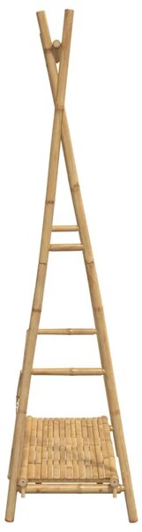 Stalak za odjeću s policom 102 x 50 x 190 cm od bambusa