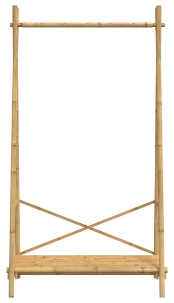 Stalak za odjeću s policom 102 x 50 x 190 cm od bambusa