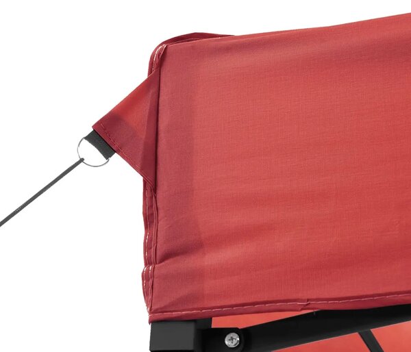 Sklopivi prigodni šator za svadbe - šator za zabave bordo 580x292x315 cm - Tamno crvena 1 Bez bočnog zida Ne