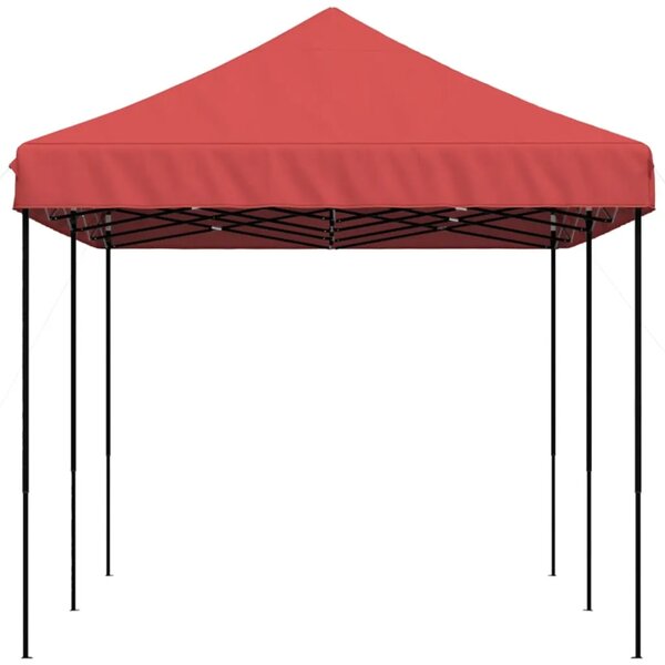 Sklopivi prigodni šator za svadbe - šator za zabave bordo 580x292x315 cm - Tamno crvena 1 Bez bočnog zida Ne