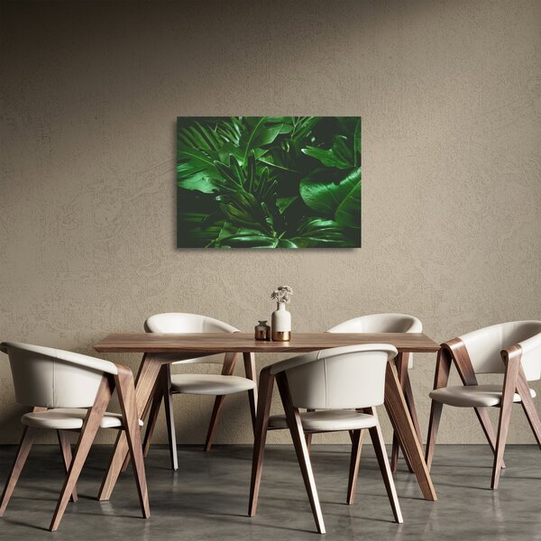 Staklena slika - Lišće palme (70x50 cm)