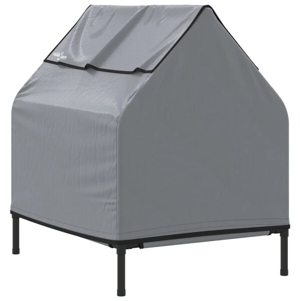 Kućica za pse svjetlosiva od tkanine Oxford i čelika - 90 x 65 x 85 cm 90 x 65 x 85 cm Svjetlosiva