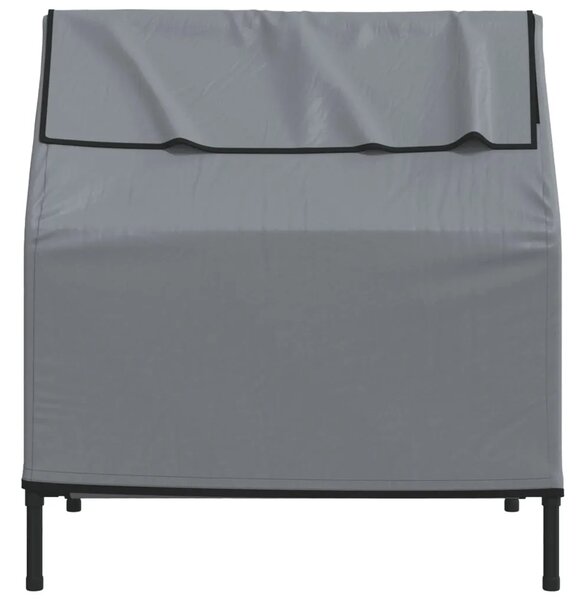 Kućica za pse svjetlosiva od tkanine Oxford i čelika - 90 x 65 x 85 cm 90 x 65 x 85 cm Svjetlosiva