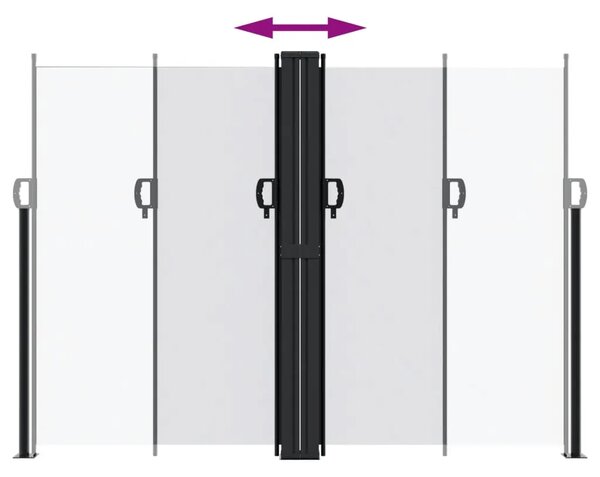 Bočna tenda na uvlačenje bijela 180x600 cm - Bijela 180 x 600 cm 1 Bijela