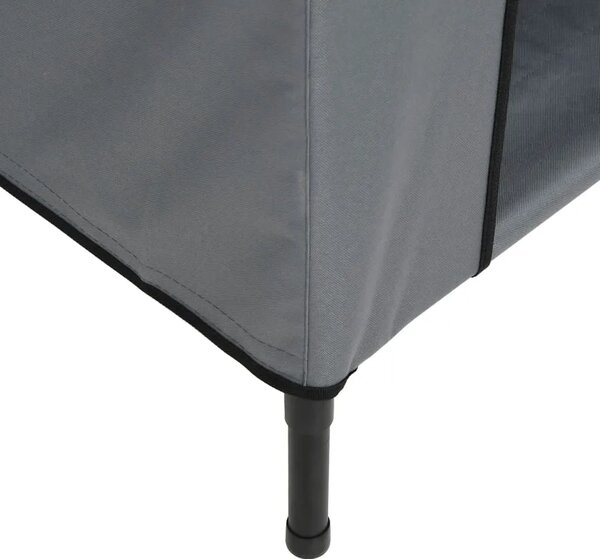Kućica za pse svjetlosiva od tkanine Oxford i čelika - 90 x 65 x 85 cm 90 x 65 x 85 cm Svjetlosiva