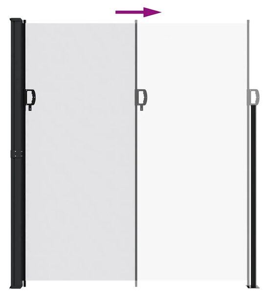 Bočna tenda na uvlačenje bijela 220 x 500 cm - Bijela 220 x 500 cm 1 Bijela