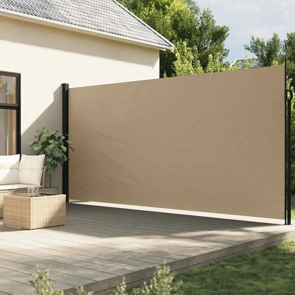 Bočna tenda na uvlačenje bež 220 x 500 cm - Bež 220 x 500 cm 1 Bež