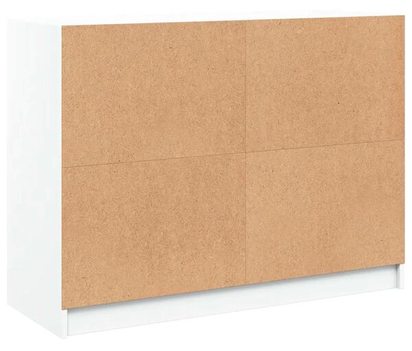 Komoda bijela 102x37x75 5 cm od konstruiranog drva - Bijela 1 102 cm Bijela