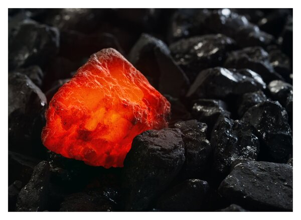 Staklena slika - užareni mineral (70x50 cm)